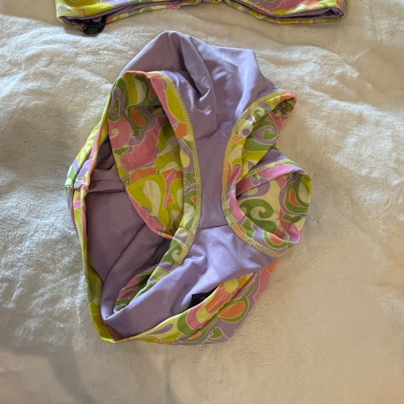 New! SET Beach Riot Brandy Top Felicia Shorts Psychedelic Sunshine 31389 - Picture 10 of 14